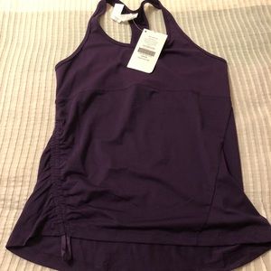 Fabletics cashew curved cinched tank small